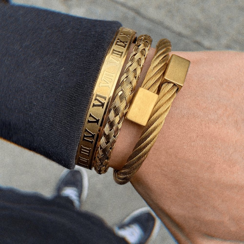 Stainless Steel Bracelet Set
